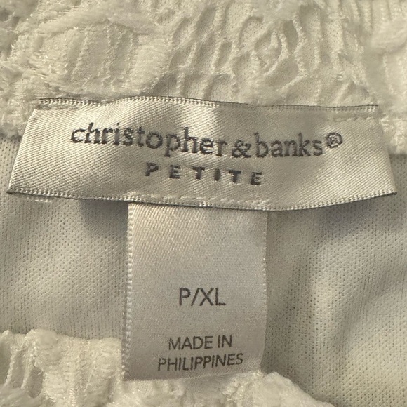 White Lace Skirt Women’s P/XL – Elegant A-Line Floral Overlay - Picture 2 of 4